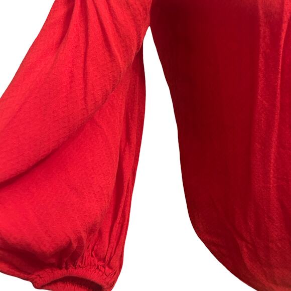 Maeve by Anthropologie Red Scoop Neck Blouse – Size US 2 - Picture 3 of 5